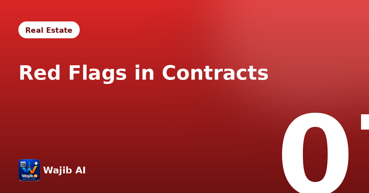 7 Red Flags in Installment Contracts